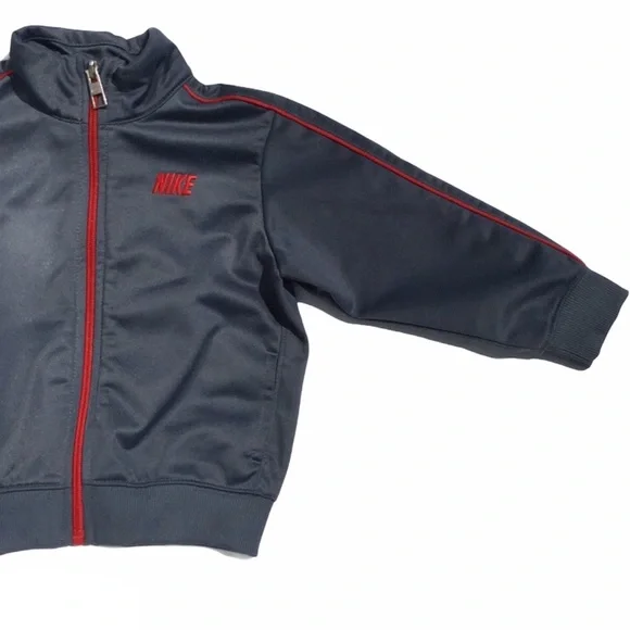 Nike Zip up Kids Jacket Gray/Red Size 18 month - Picture 7 of 8